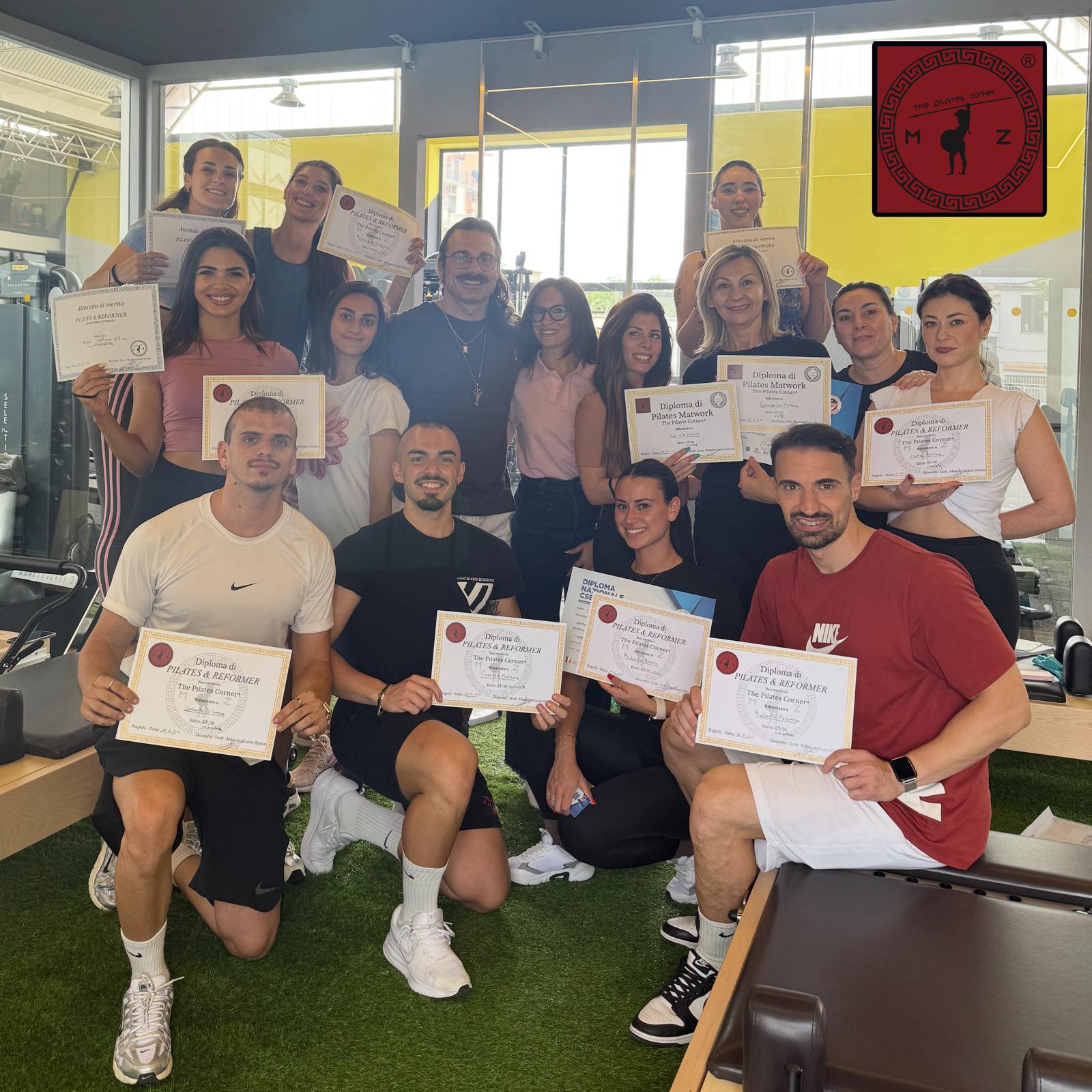 Diplomati The Pilates Corner con attestati