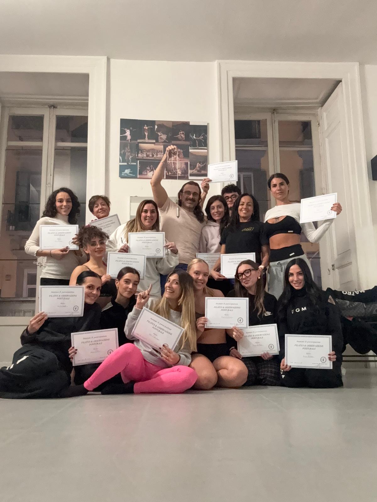 Diplomati The Pilates Corner con certificazioni
